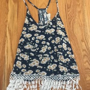 LA Hearts sunflower crop top